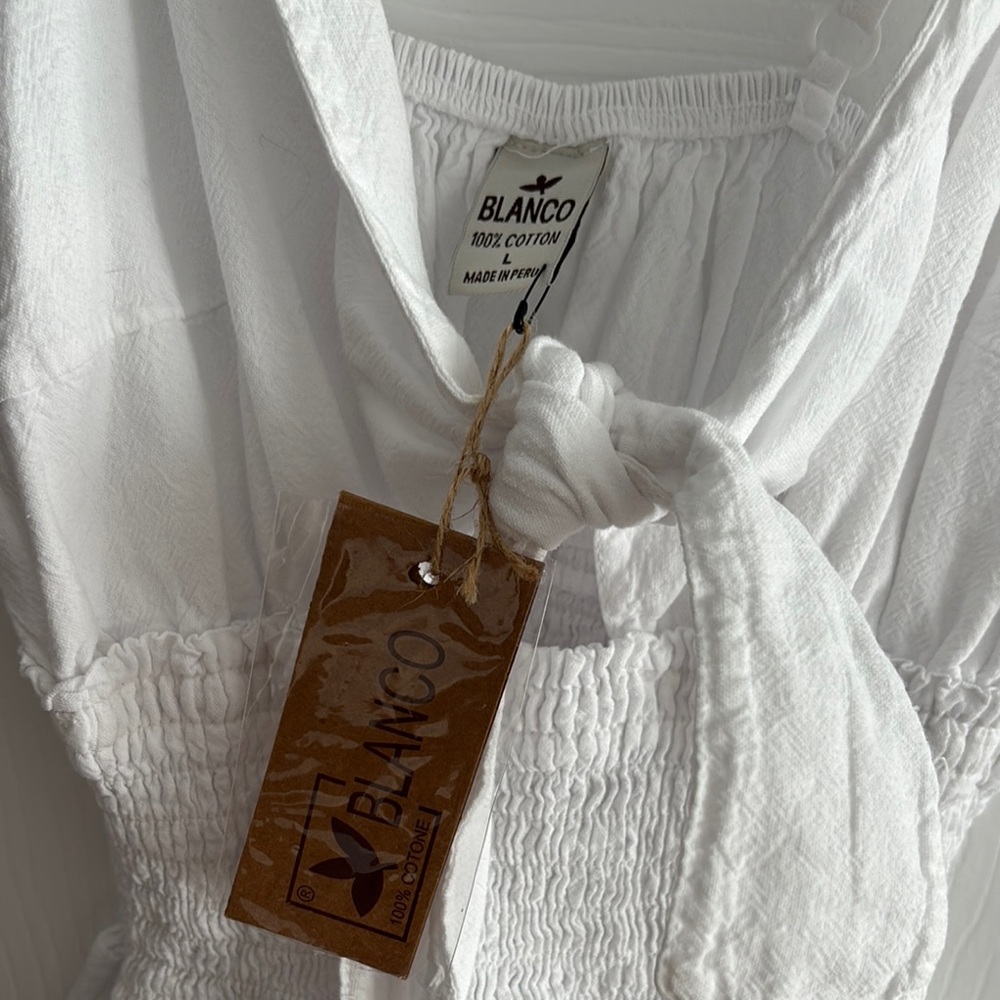 White Ruffled Dress - Picture 3 of 5
